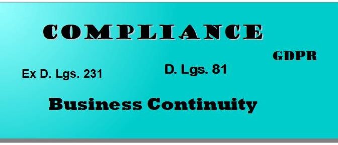 COMPLIANCE E BUSINESS CONTINUITY